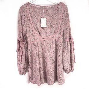 SOLD - Free People Ruby Lace Mini Dress